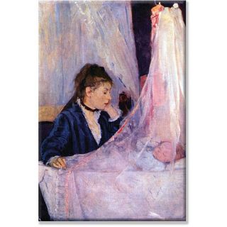 Berthe Morisot Mother Looks at Baby in the Cradle 14x21 inch Canvas