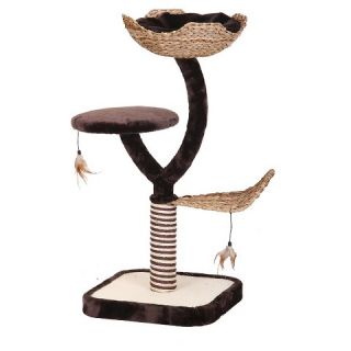 Cat Life Nest and Scratching Post with Three Level Activity Center