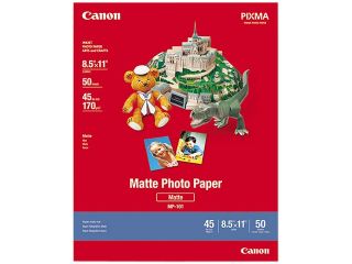 Canon MP 101 Photo Paper Plus(7981A004), Matte, 8 1/2 x 11, 50 Sheets/Pack