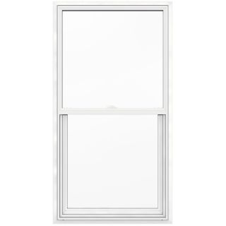 JELD WEN V2500 Vinyl Double Pane Double Strength New Construction Single Hung Window (Rough Opening 30 in x 57 in; Actual 29.5 in x 56.5 in)
