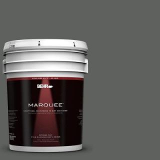 BEHR MARQUEE 5 gal. #N460 6 Hematite Flat Exterior Paint 445305