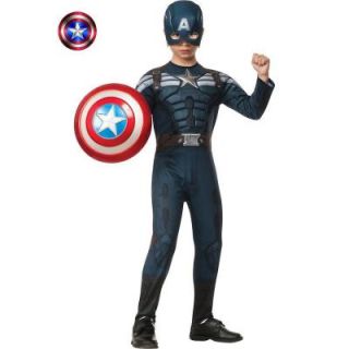 Rubie’s Costumes Boys Deluxe Captain America 2 Stealth Muscle Costume R885077_M