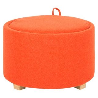 Safavieh Una Ottoman   Orange