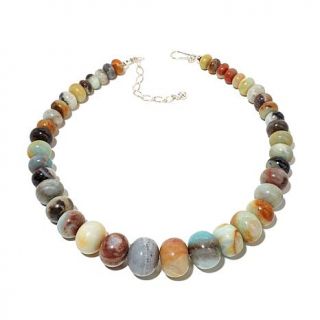Jay King Multicolor ite Bead 17 1/4" Sterling Silver Necklace   7619860