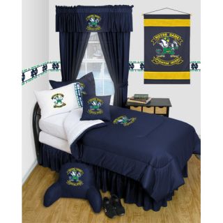 Sports Coverage NCAA Notre Dame Bed Skirt