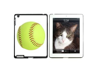 Softball   Snap On Hard Protective Case for Apple iPad 2 2nd 3 3rd 4 4th (New) generations   Black