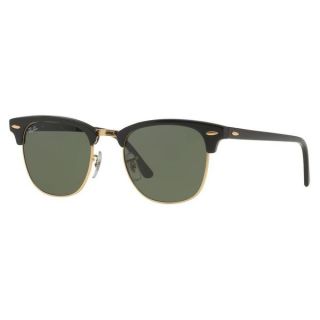 Ray Ban Black with Green Crystal Clubmaster Sunglasses   16818107