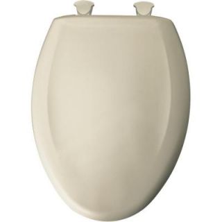 BEMIS Slow Close STA TITE Elongated Closed Front Toilet Seat in Almond 1200SLOWT 146