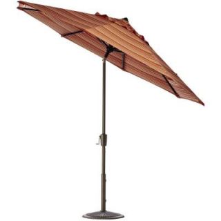 Home Decorators Collection 6 ft. Auto Tilt Patio Umbrella in Dolce Mango Sunbrella with Bronze Frame 1548710570
