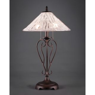 Olde Iron 27 H Table Lamp with Cone Shade by Toltec Lighting