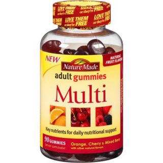 Adult Gummies Multi (Assorted Flavors)   90 Gummies by Nature Made