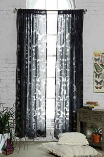 Magical Thinking Ribbon Damask Curtain