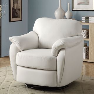 White Swivel Accent Chair   Shopping Living