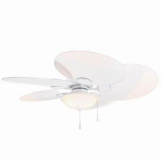 Hampton Bay Havana 48 in. Indoor/Outdoor Matte White Ceiling Fan 51237