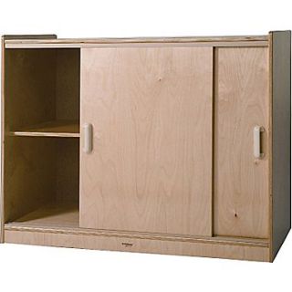 Whitney Brothers Sliding Doors Storage Cabinet, 32(H)
