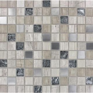 MS International Castle Rock 12 in. x 12 in. x 8 mm Glass Metal Stone Mesh Mounted Mosaic Tile (10 sq. ft. / case) SMOT SGLSMT CR8MM