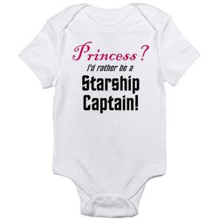  Starship Captain Newborn Baby Bodysuit