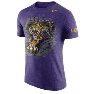Nike College Tri Blend In Your Face T Shirt   Mens   Basketball   Clothing   LSU Tigers   Purple