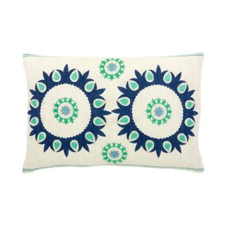 Hand woven 12 x 18 inch Blue Corfu Throw Pillow   Shopping