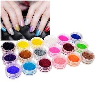 Zodaca 18 Color Classy Nail Art Idea Design DIY Glitter Powder Set
