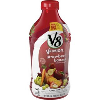 V8 V Fusion Strawberry Banana Fruit & Vegetable Juice 46oz