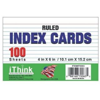 Bulk Buys Index Cards   Case of 96