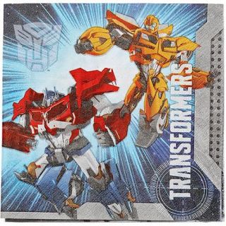 Transformers Lunch Napkins, 16 Count, Party Supplies