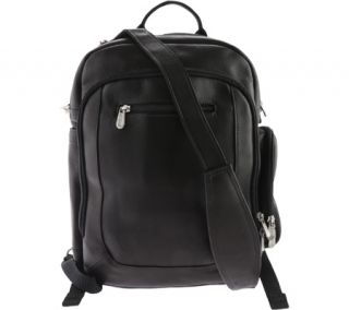 Piel Leather Laptop Backpack/Shoulder Bag 3056   Black