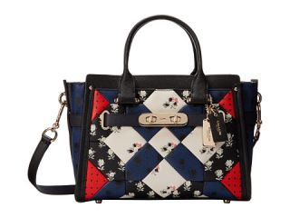 Coach Patchwork Leather Coach Swagger 27 Carryall Li Floral Multicolor