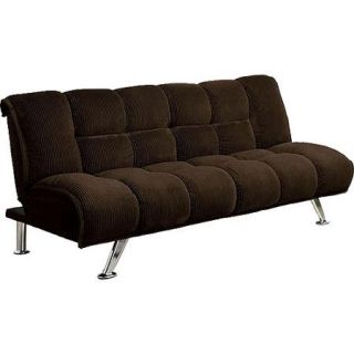 Furniture of America Maybelle Futon Convertible Sofa Bed, Espresso