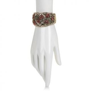 Heidi Daus "Red Queen" Crystal Accented Cuff Bracelet   8011586