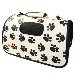 Pet Life Airline Approved Zippered Folding Collapsible Pet Dog Carrier