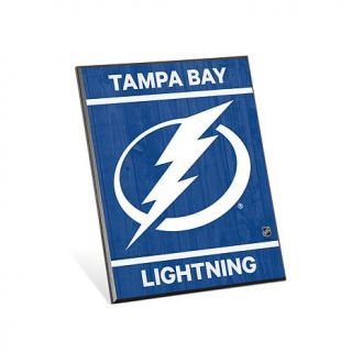 NHL Team Logo 8" x 10 3/4" Easel Back Sign   Tampa Bay Lightning   7808835