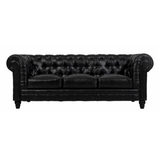 Zahara Black Bonded Leather Living Room Set  ™ Shopping