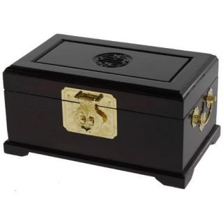 Oriental Furniture Rosewood Jewelry Box