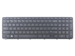 Laptop Replacement Keyboard with Frame Laptop Compatible with HP PN: SN6126 PK1314D1A00 9Z.N9HSC.601 NSK CN6SC PK1314D2A00 US Layout Black Color