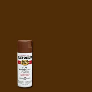 Rust Oleum Stops Rust 12 oz. Flat Brown Spray Paint 214085