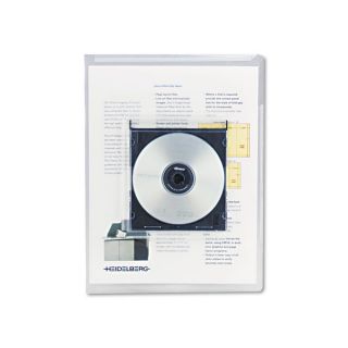 Universal Deluxe Clear Locking Project File with CD ROM Holder (2