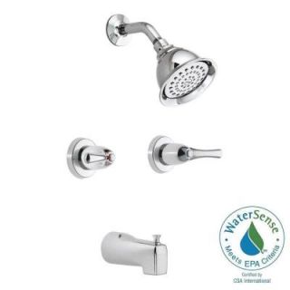 MOEN Adler 2 Handle 1 Spray Tub and Shower Faucet in Chrome 82402EP