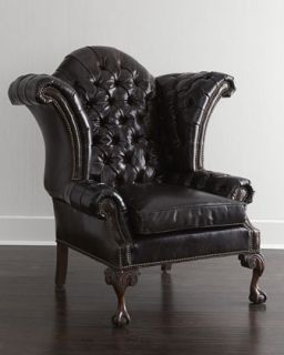 Old Hickory Tannery Liberty Creek Collection Leather Wingback Chair