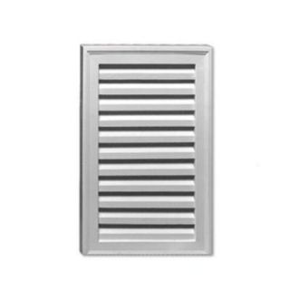 Fypon 18 in. x 24 in. x 1 5/8 in. Polyurethane Decorative Vertical Louver with No Sill LVNS18X24