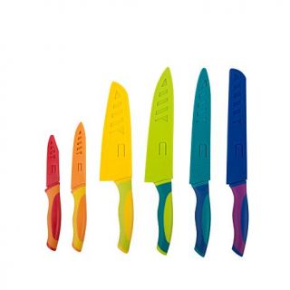 Core Kitchen Chroma Cuts Set of 6 Knives with Sheaths   7848103