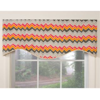 Tempo Orange M shaped Window Valance