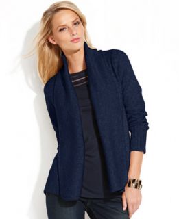 INC International Concepts Open Front Shawl Collar Cardigan   Sweaters