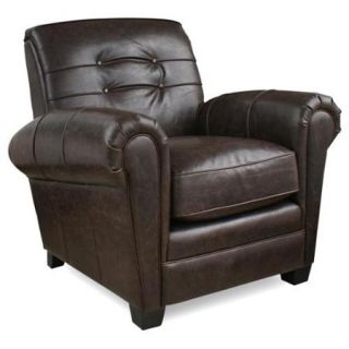 Aaron Brompton Cocoa Bonded Leather Press back Chair