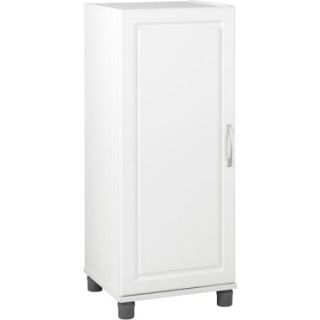 SystemBuild Single Door Storage Cabinet, Stackable, White 7369401PCOM