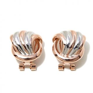 Emma Skye Jewelry Designs 2 Tone Shell Button Stainless Steel Earrings   7891940