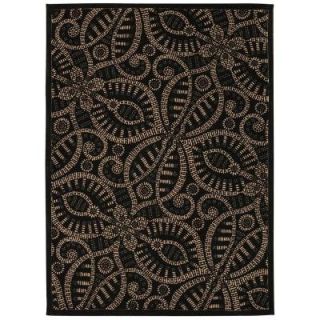 Nourison Color Motion Licorice 5 ft. x 7 ft. Area Rug 253606