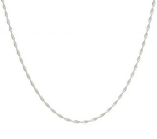 Vicenza Silver Sterling 20 Twisted Ribbon Chain —