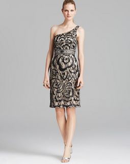 Sue Wong Dress   Lace with Sequin Floral Overlay